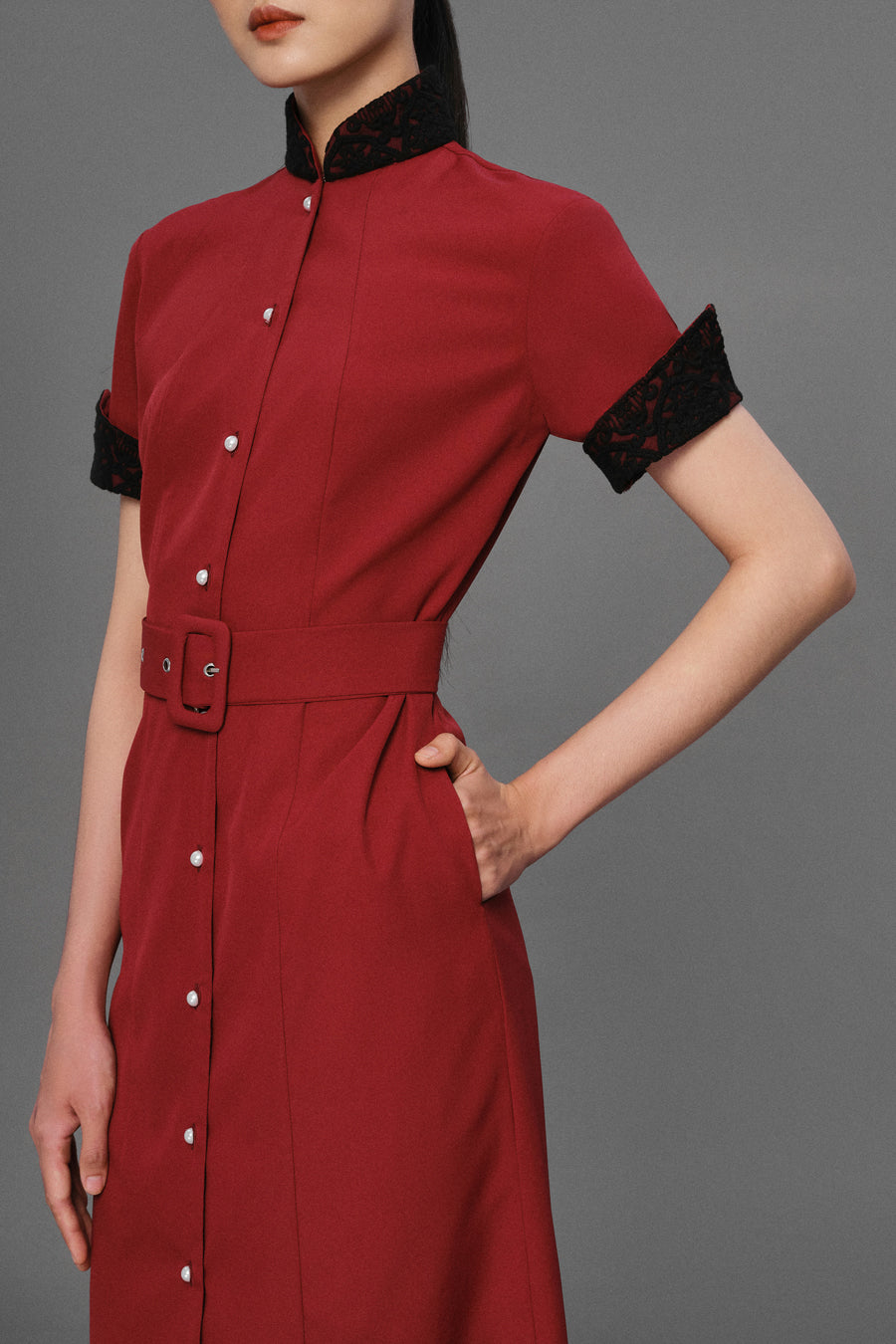 Penelope - Non Iron - Button down short sleeve shirt dress